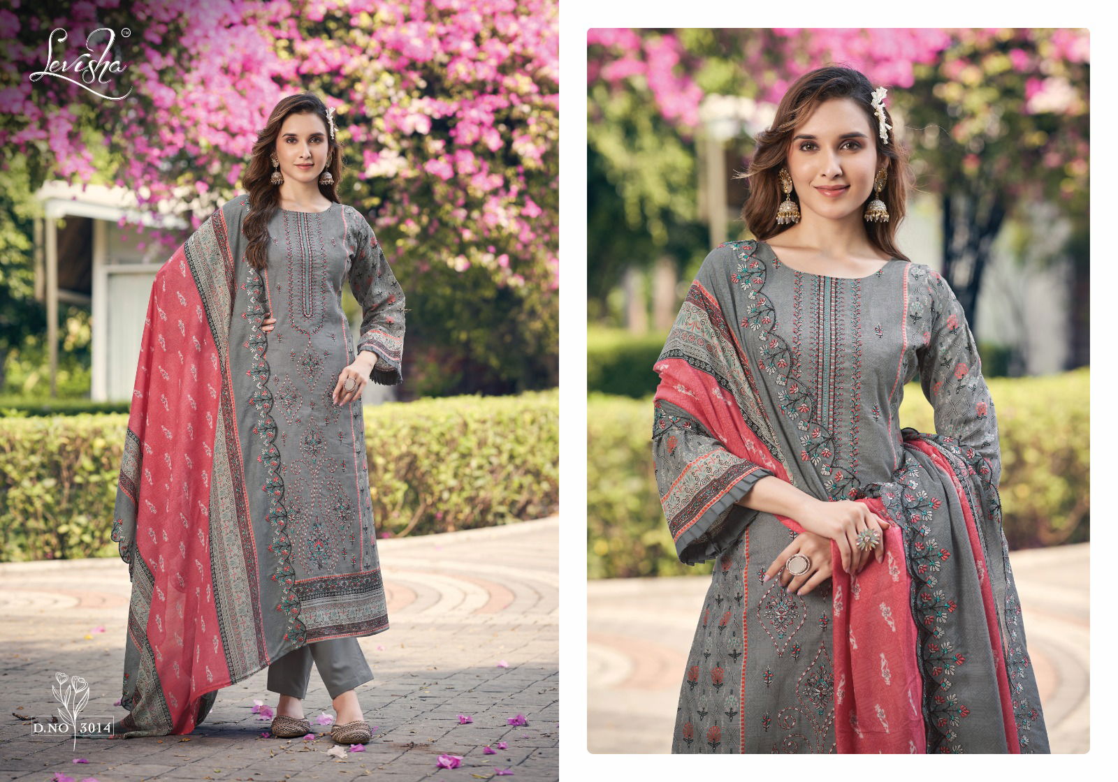 Madhubala 3 By Levisha Cambric Cotton Dress Material Wholesalers In Delhi